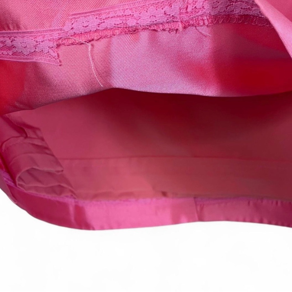 Mac Duggal Bubblegum Barbie Pink Shiny Skirt size 4 - Picture 2 of 7